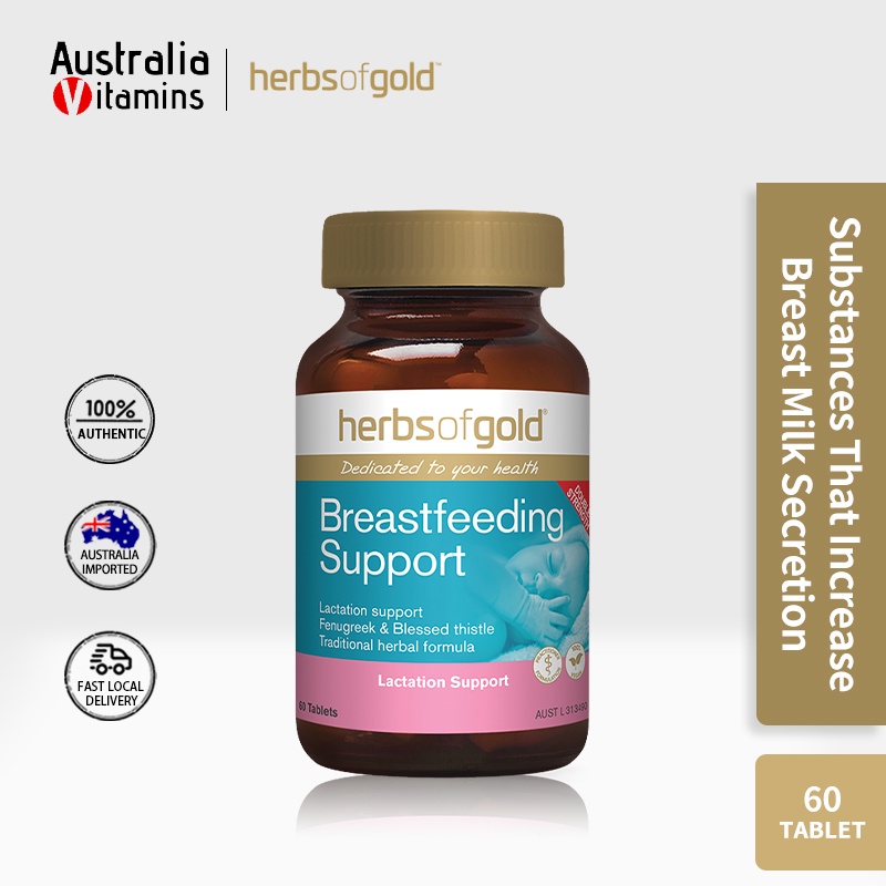 Herbs Of Gold Breastfeeding Lactation Support Tablet Shopee