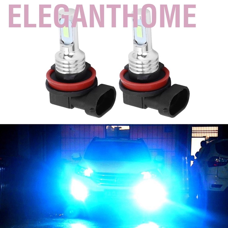 Eleganthome Akozon Fog Light Pcs W K Universal V Car Led