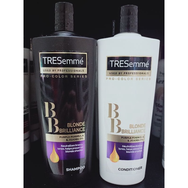 Tresemme Blonde Brilliance Purple Formula Jojoba Shampoo Conditioner