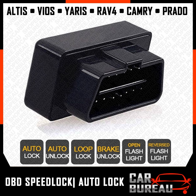 OBD Auto Door Lock Speed Lock For Toyota Altis Vios RAV 4 Yaris Camry