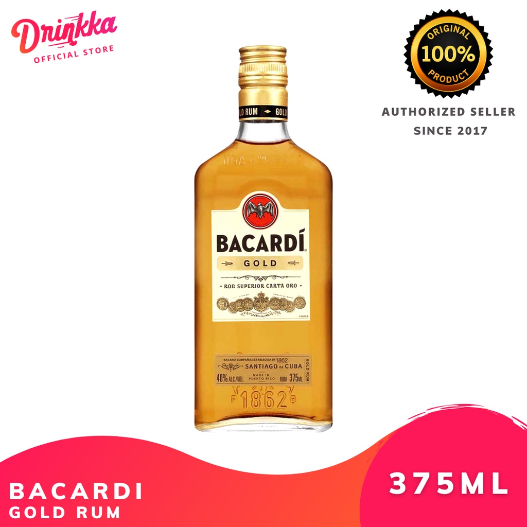 Bacardi Gold Rum 375ml Shopee Philippines