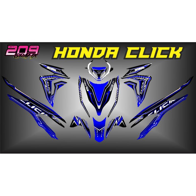 Honda Click Full Body Decals Shopee Philippines