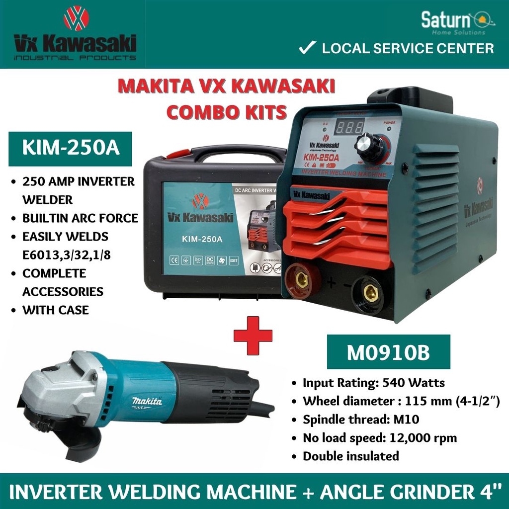 Vx Kawasaki Inverter Portable Welding Machine Arc Mma Stick A And