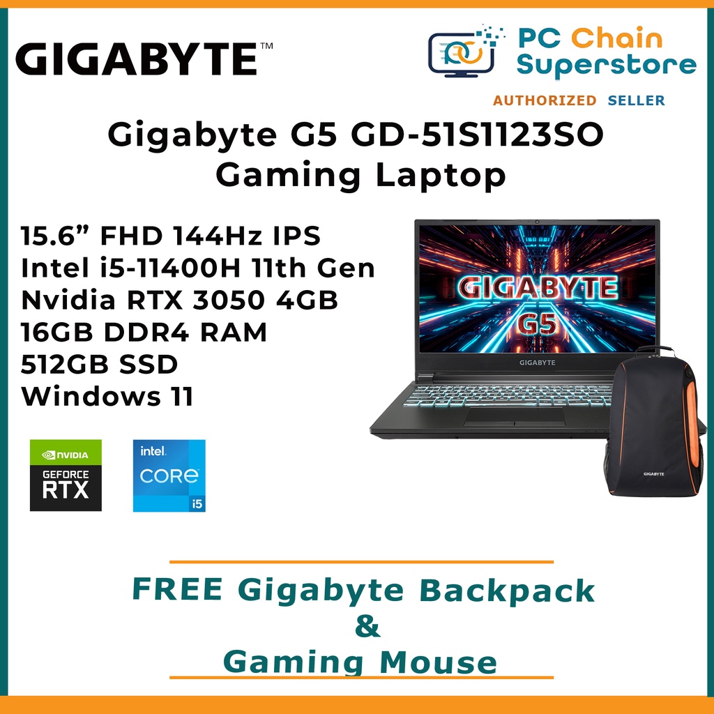 Gigabyte G Gd S So Gaming Laptop Fhd Ips Hz Intel I