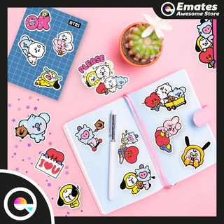 48Pcs Cartoon Line Friends Lovey Dovey Stickers Aesthetic Stickers