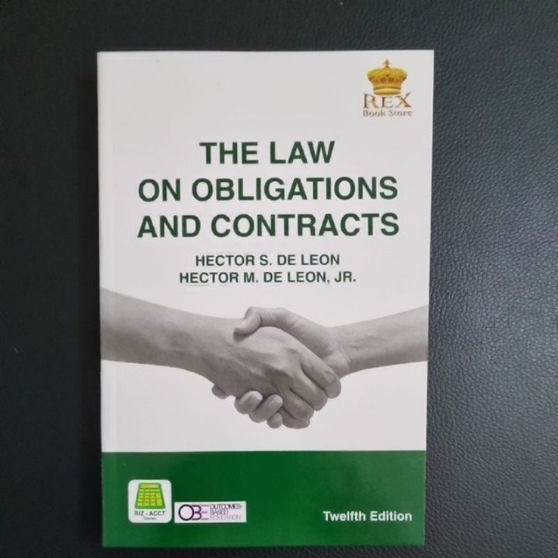 The Law On Obligations And Contracts 12th Edition By Hector De Leon