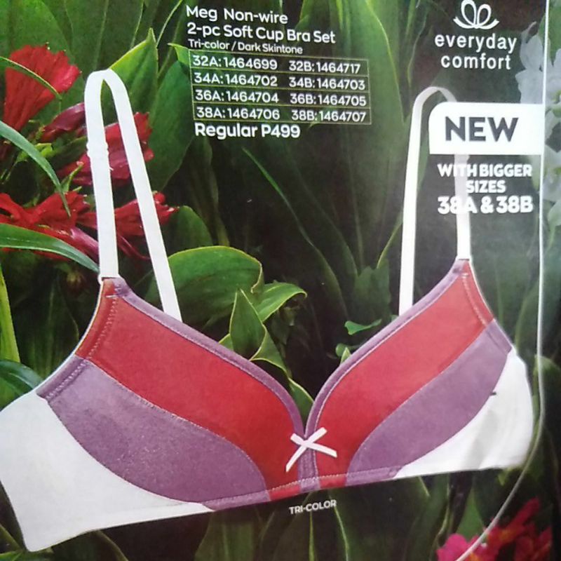 Avon Meg Non Wire Pc Soft Cup Bra Set Sale Sale Shopee Philippines