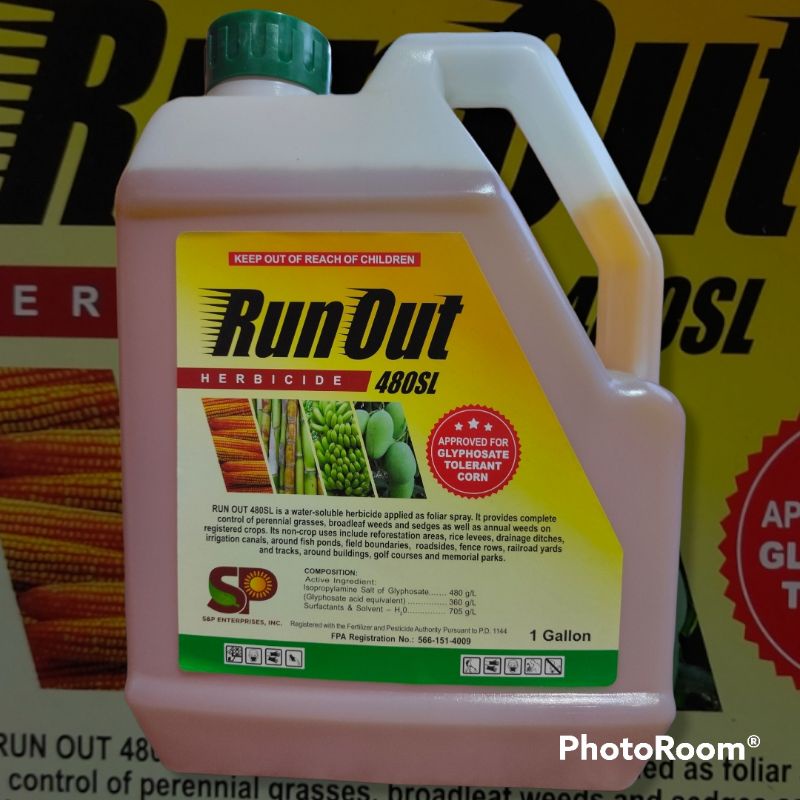 Run Out 480 SL Herbicide 1 Gallon Shopee Philippines