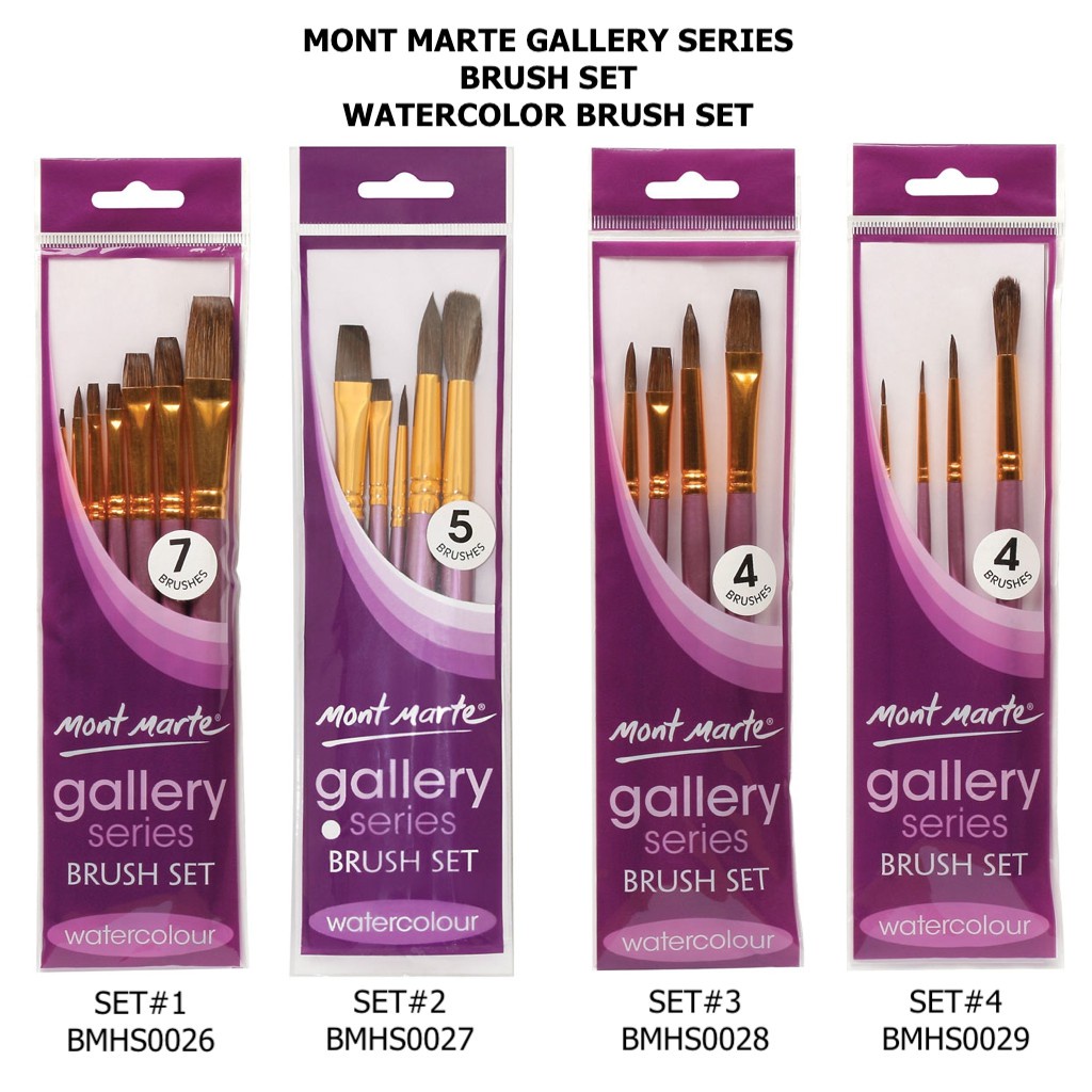 Mont Marte Gallery Series Watercolor Brush Set Shopee Philippines