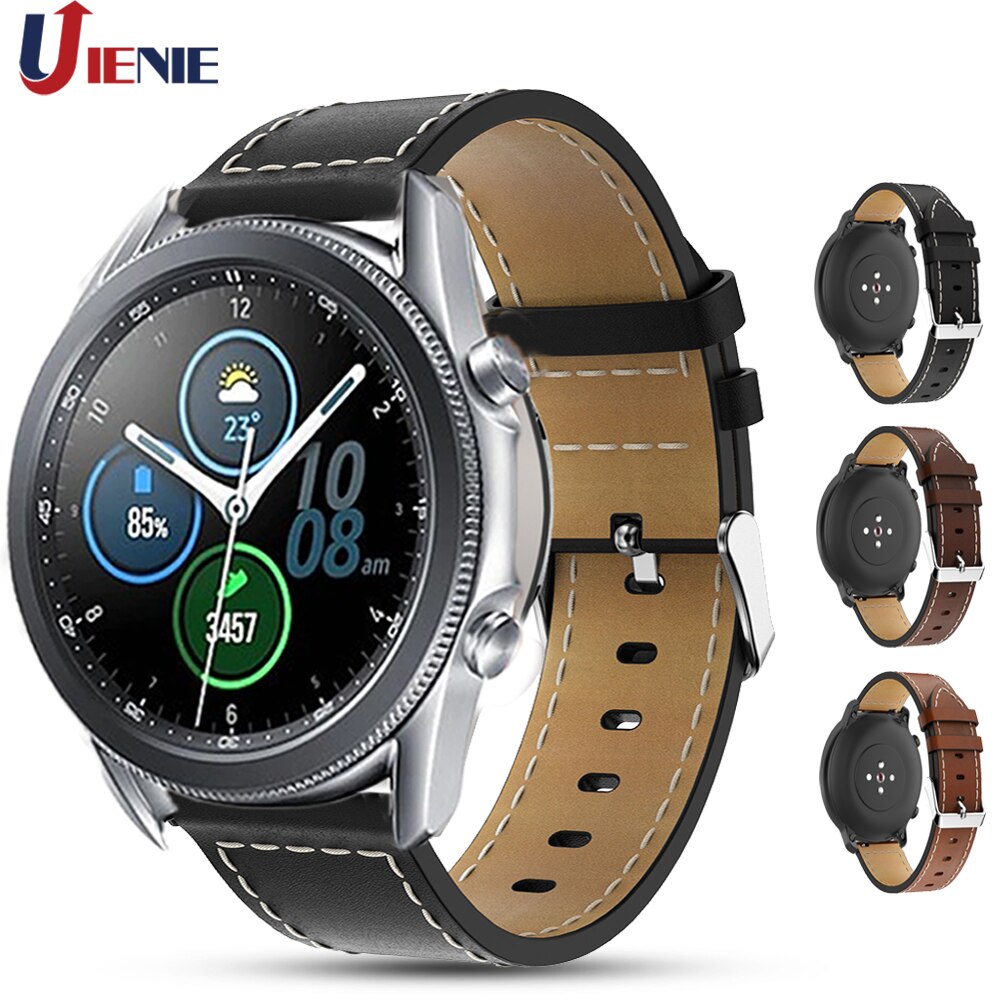 Mm Leather Watchband Strap For Samsung Galaxy Watch Mm Gear