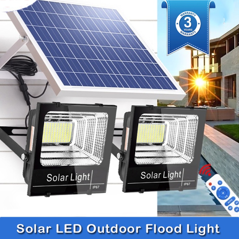 3 Year Warranty Solar LED Flood Light 25W 45W 65W 100W Outdoor Street