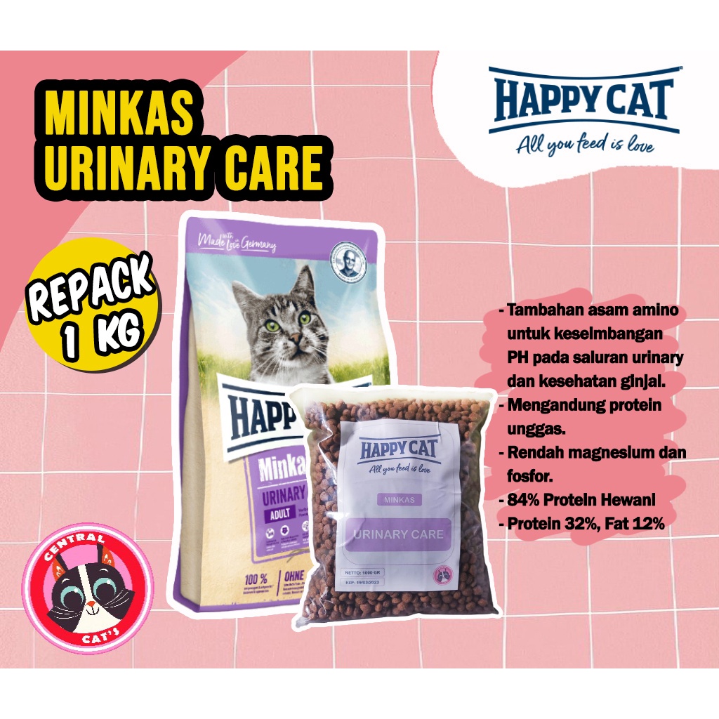 Happy Cat Minkas Urinary Care 1kg Repack Packaging Shopee Philippines