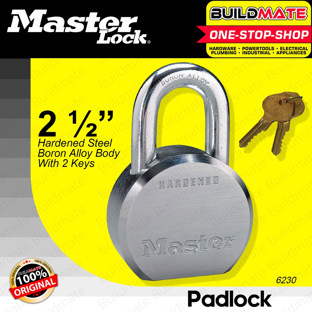 Master Solid Steel Padlock Pad Lock Hardened Steel Boron Alloy