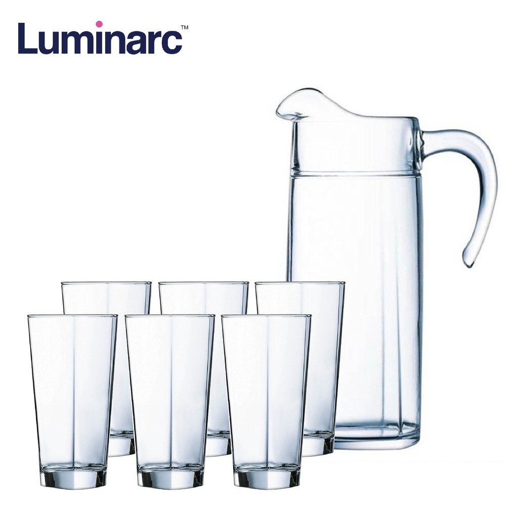 Luminarc Delta Heat Resistant And Dishwasher Safe Glass Water Jug Pc