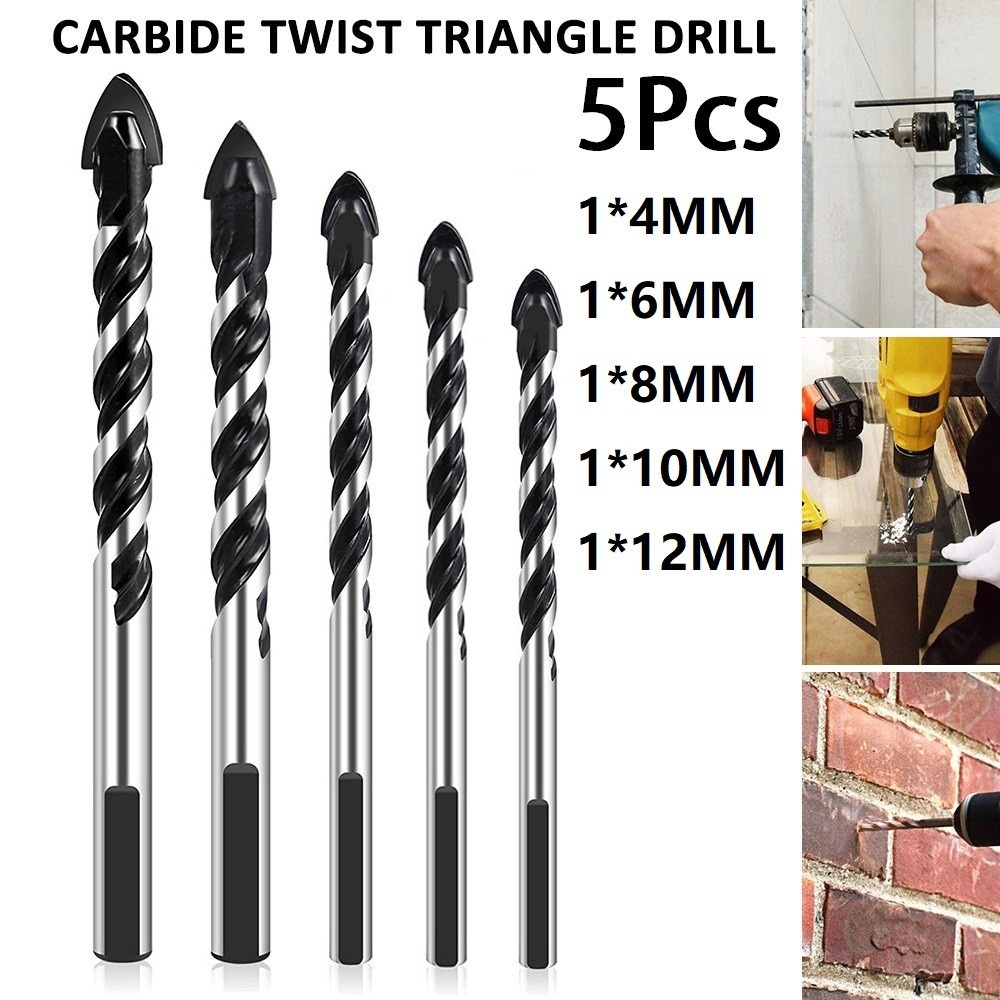 Drill Bit Granite Precision Drilling Tiles 5 Sizes 5PCS Concrete Drill