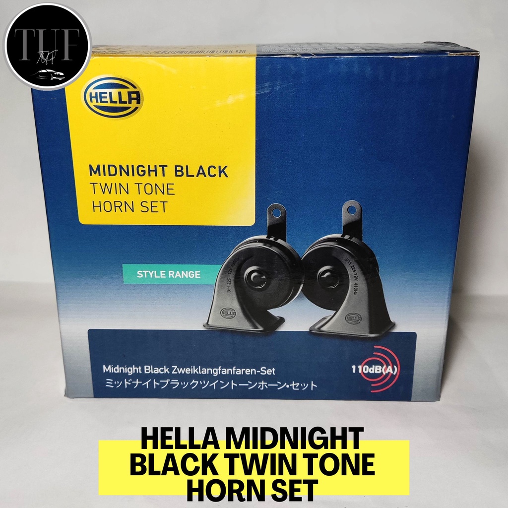 Hella Midnight Black Twintone Horn Set V Shopee Philippines