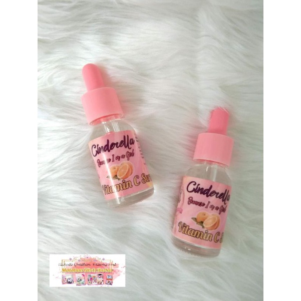 Cinderella Glutathione Whitening Scrub Vitamin C Serum 15ml Shopee