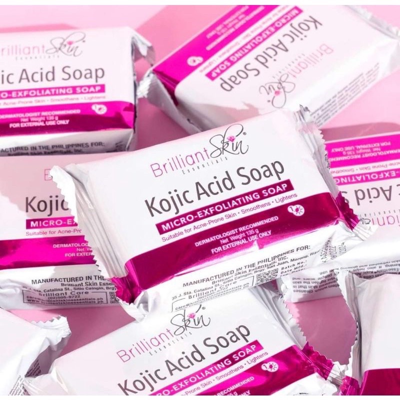 Brilliant Kojic Acid Soap Micro Exfoliating Soap New Packaging G