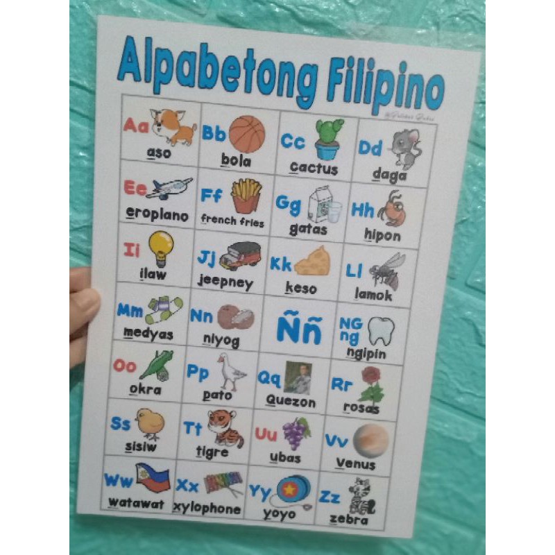 Alpabetong Filipino Chart Shopee Philippines