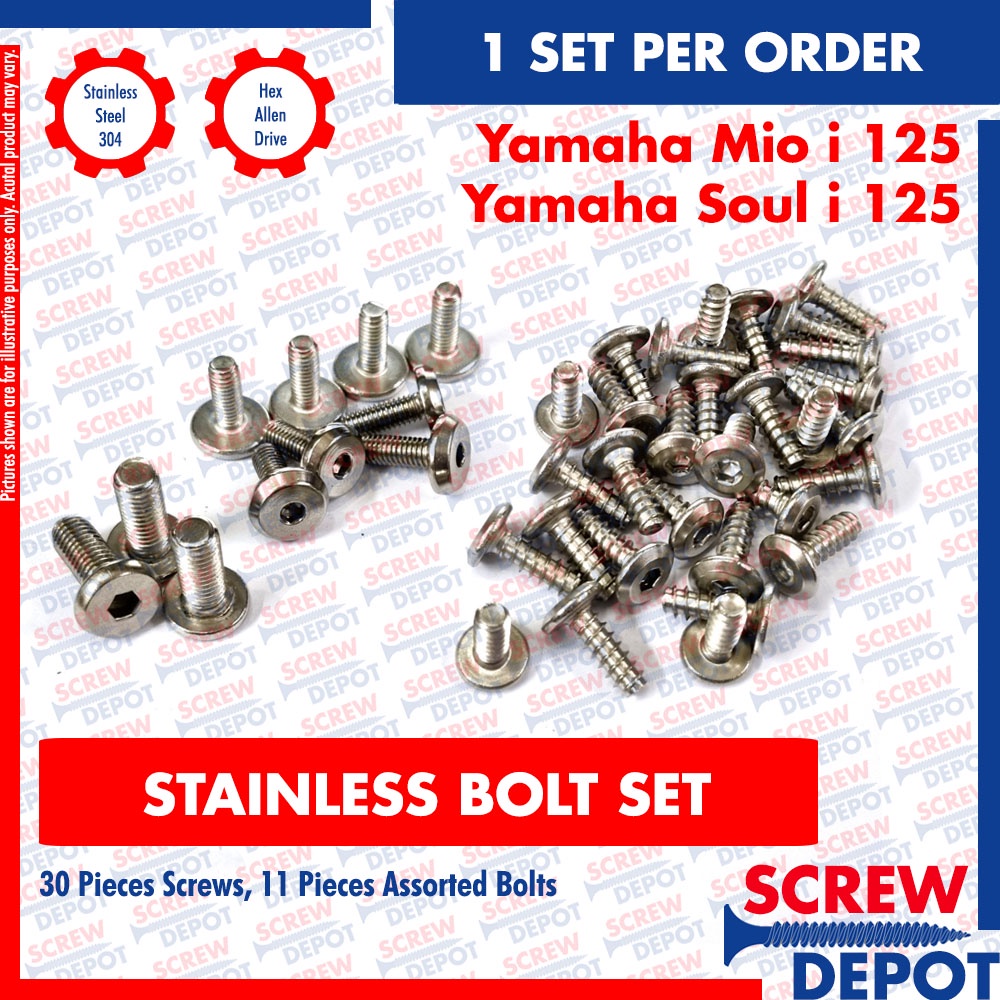 Stainless Bolt Set Yamaha Mio I Mio Soul I Motorcycle