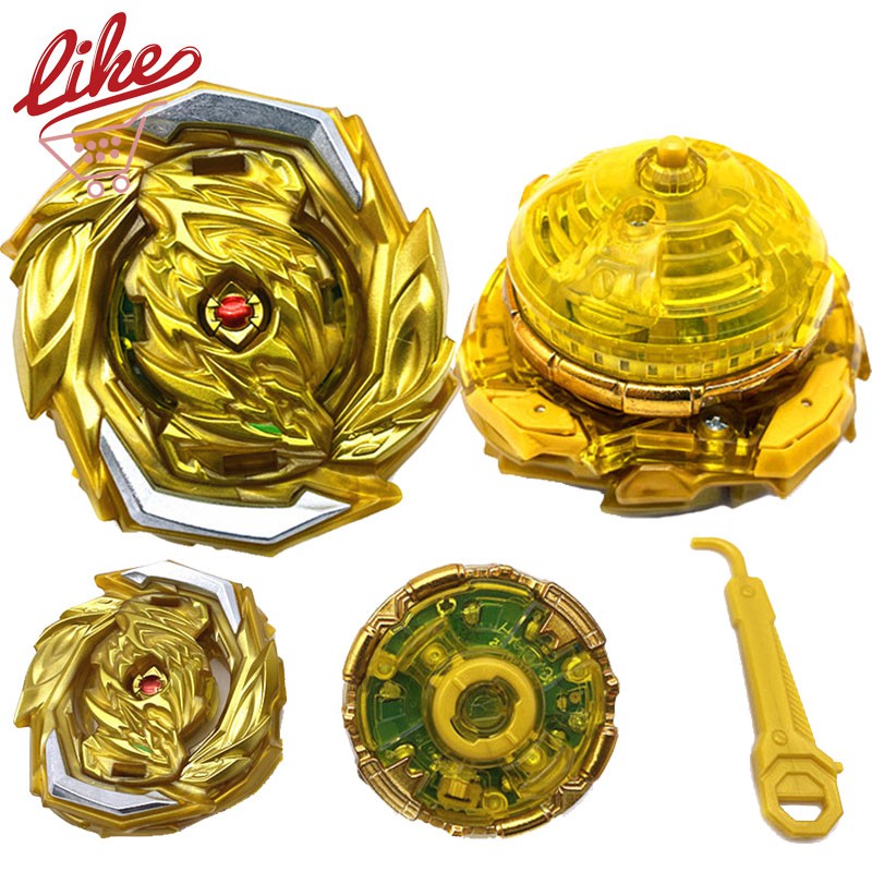 Flame Gold B Imperial Dragon With Hybrid Driver Single Beyblade