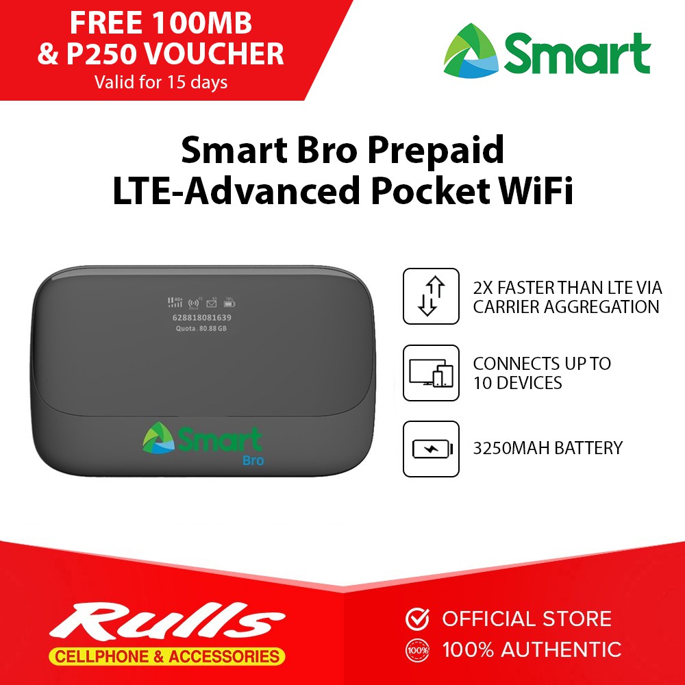 Smart Bro Prepaid Lte Advanced Pocket Wifi Cat With Free Mb And