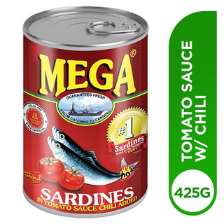 Mega Sardines In Tomato Sauce With Chili Added G Shopee Philippines