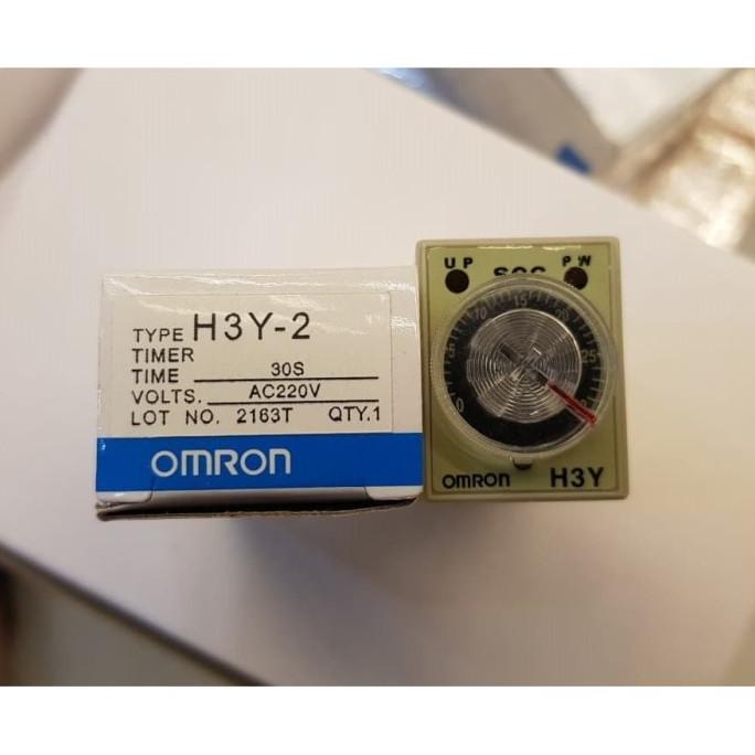 Mini Timer Omron H3Y 2 H3Y 2 Delay Timer Relay 220V 30S 60S Seconds