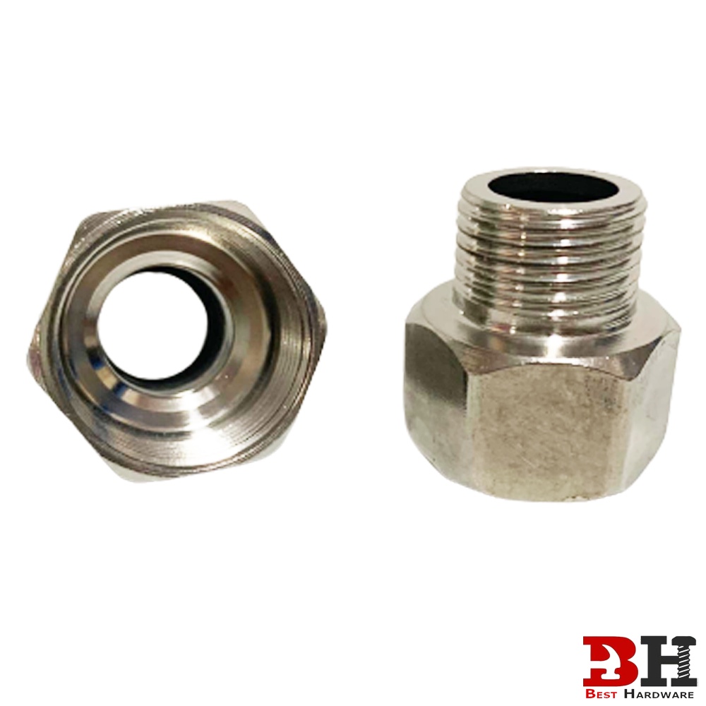 Stainless Steel Adapter Reducer Connector 1 2 X 3 4 NPT Female 1 2 X 3