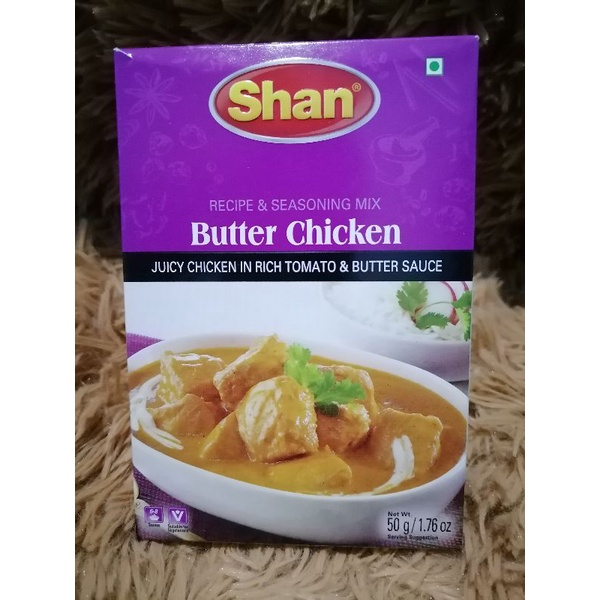 Shan Butter Chicken Masala Powder Grams Recipe Seasoning Mix