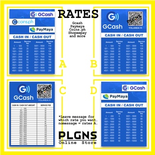 Gcash Accepted Here Sign Sticker Signage Loading Station Charges