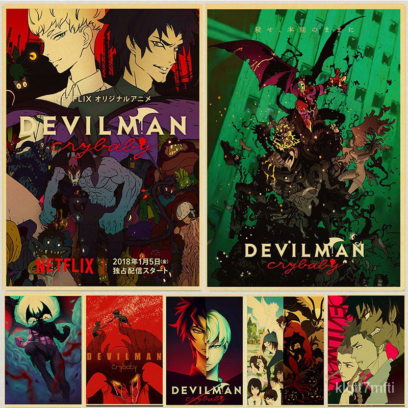 Anime Devilman Crybaby Poster Kraft Paper Prints Posters Wall Art