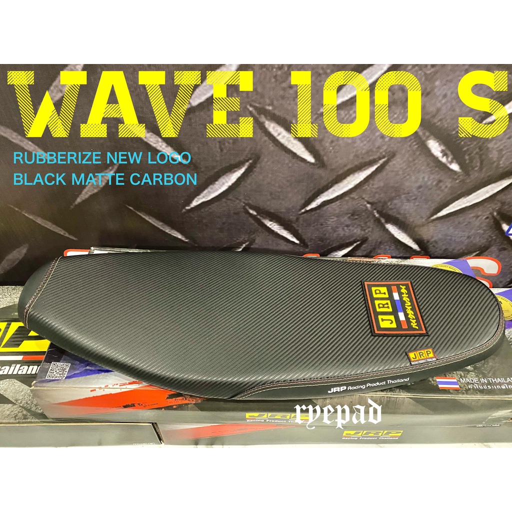 Jrp Rubberize New Logo Flat Seat Black Matte Carbon Honda Wave