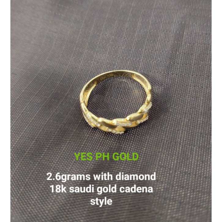 Yes Ph Legit Tunay Na Ginto K Saudi Gold Rings Cadena Style Unisex