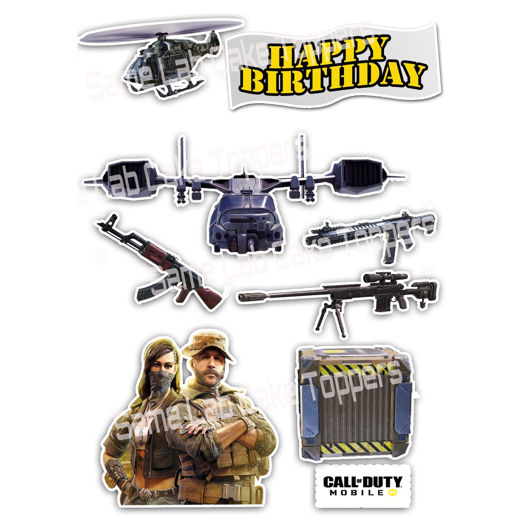 Call Of Duty Themed Cake Topper Shopee Philippines