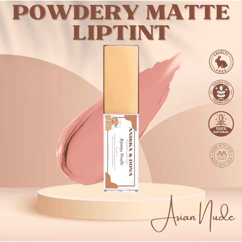 A D Cosmetics Powdery Matte Liptint Asian Nude Shopee Philippines