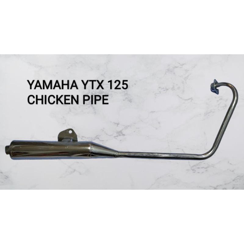 Yamaha YTX 125 ChickenPipe Stainless Double Tube Elbow Shopee