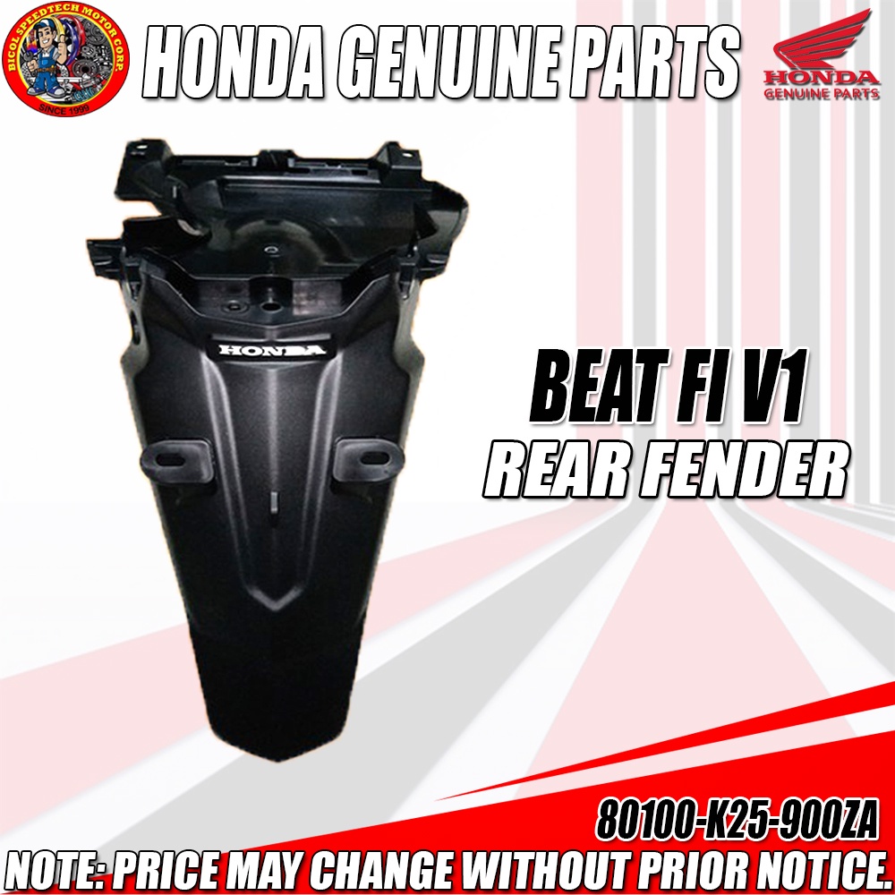 BEAT FI V1 REAR FENDER HPI GENUINE 80100 K25 900ZA Shopee