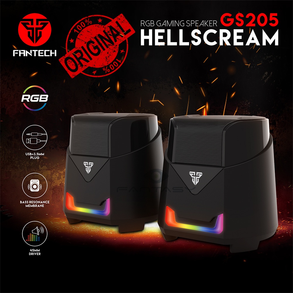 Original Fantech Hellscream Ii Gs Rgb Gaming Music Speaker Pc