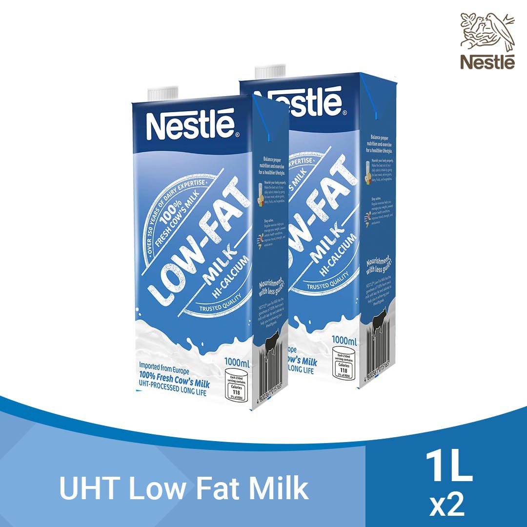 NESTLÉ Low Fat Milk 1L Pack of 2 Shopee Philippines