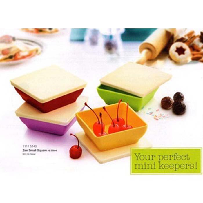 Tupperware Limited Edition Zen Small Square 200ml MIni Food Container