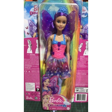 Barbie Dreamtopia Fairy Doll Purple Hair And Wings Shopee Philippines