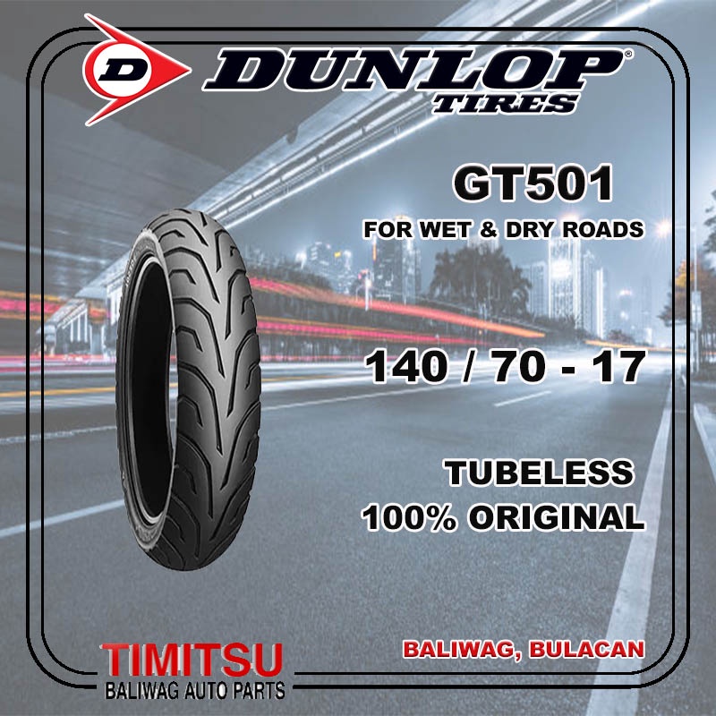 R Dunlop Gt Tubeless Motorcycle Tire Shopee