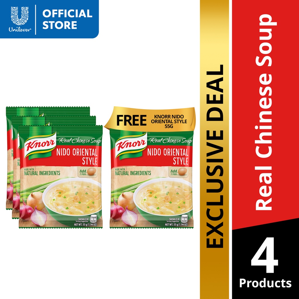 BUY 3 GET 1 FREE Knorr Nido Oriental Soup 55g Shopee Philippines