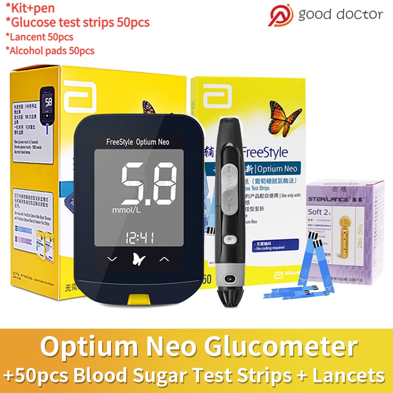 Glucometer Set Abbott FreeStyle Optium Neo Glucometer Blood Glucose