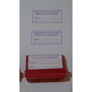 Rubber Stamp Machine Made CERTIFIED TRUE COPY FROM THE ORIGINAL