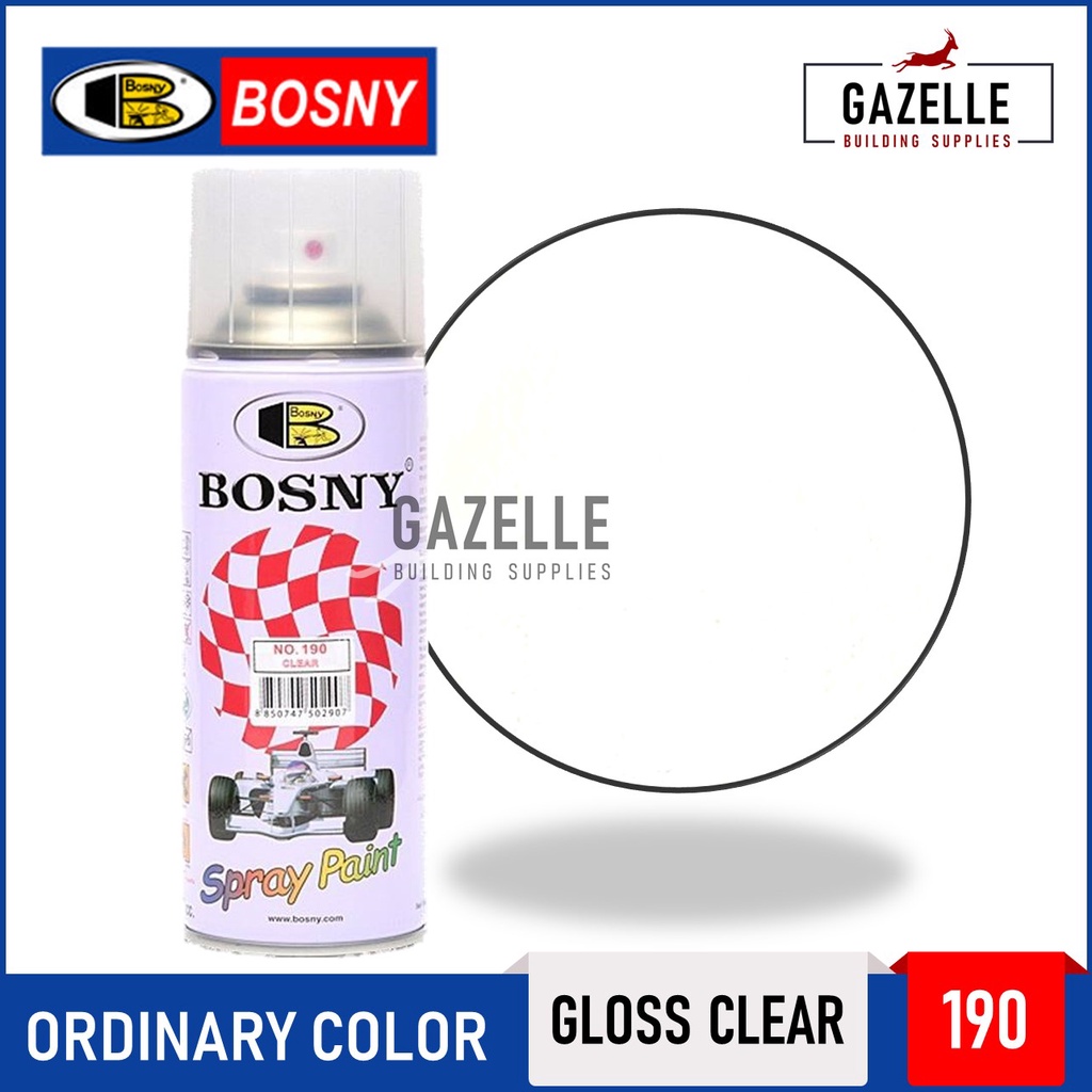 Bosny Ordinary Color Acrylic Spray Paint Clear Shopee Philippines