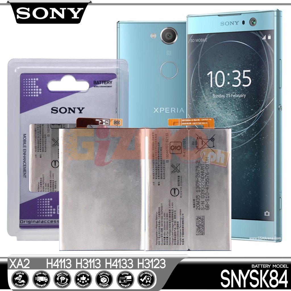 SONY XPERIA XA 2 H4113 H3123 Model SNYSK84 Battery Original Equipment