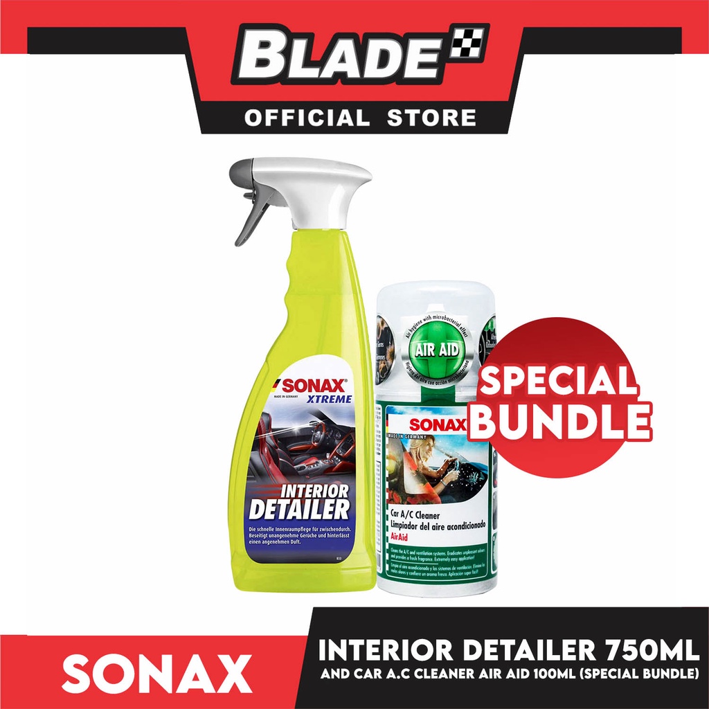 Sonax Xtreme Interior Detailer 750ml And Sonax Car Aircon Cleaner 100ml