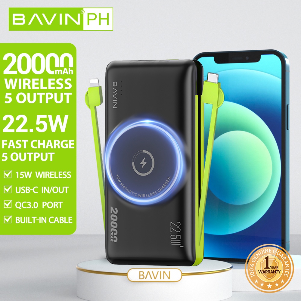 Bavin Pc Mah Fast Charging Powerbank High Capacity Powerbank